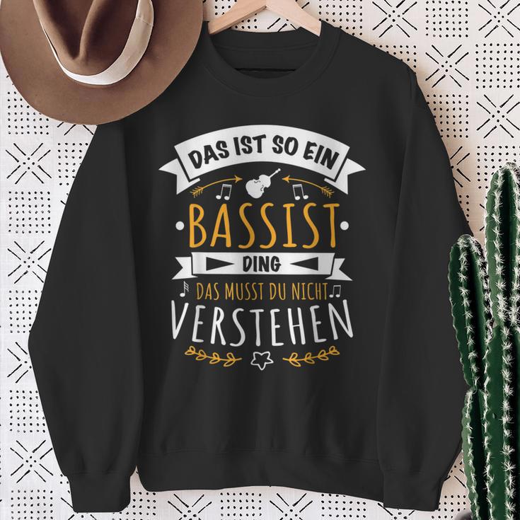 Bass Kontrabass Musician Das Ist So Ein Bassist Ding Sweatshirt Geschenke für alte Frauen