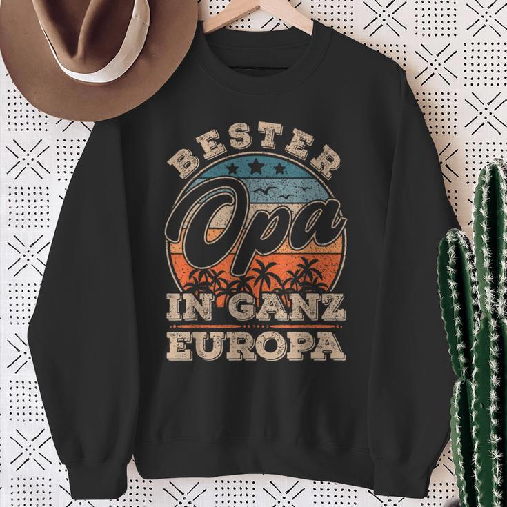 Bester Opa In Ganz Europa S Sweatshirt Geschenke für alte Frauen