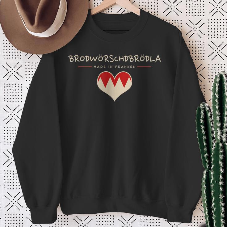 Brodwörschdbrödla Fränggisch Fränkisch Franken Sweatshirt Geschenke für alte Frauen