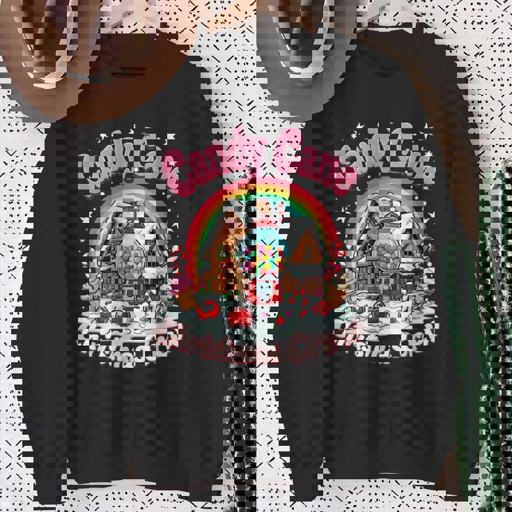Candy Cane Christmas Crew House Candy Security Candyland Sweatshirt Gifts for Old Women