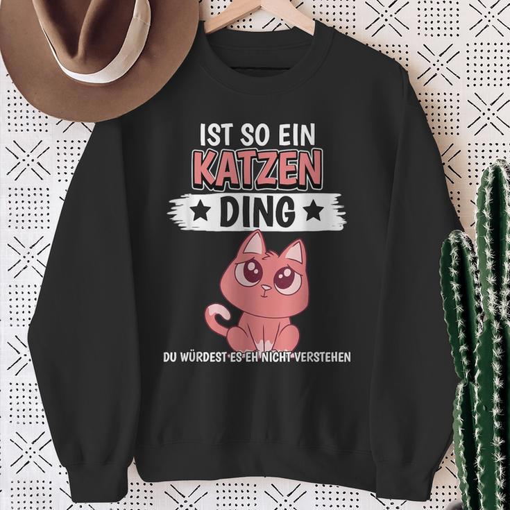 For Cats 'Ist So Ein Katzen' Sweatshirt Geschenke für alte Frauen