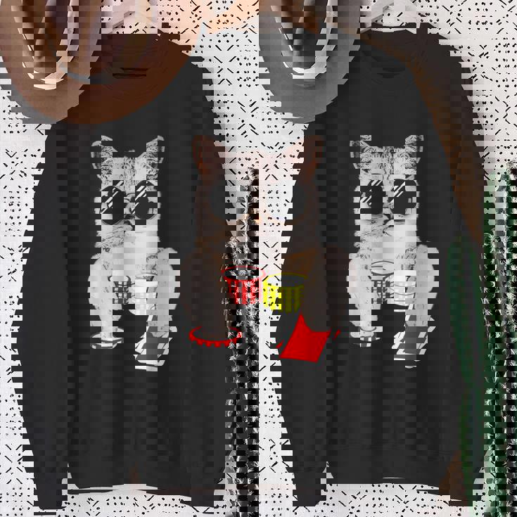 Chat De Poker Texas Holdem Sweater e Cadeaux pour les femmes âgées