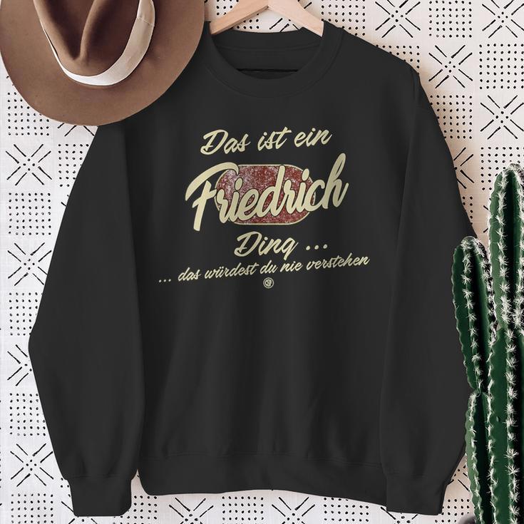 Damen Das Ist Ein Friedrich Ding Lustiges Familie Friedrich Mit-Ausschnitt Sweatshirt Geschenke für alte Frauen