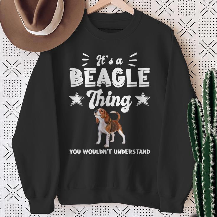 Das Ist Ein Beagle Ding Geschenk Beagle Sweatshirt Geschenke für alte Frauen