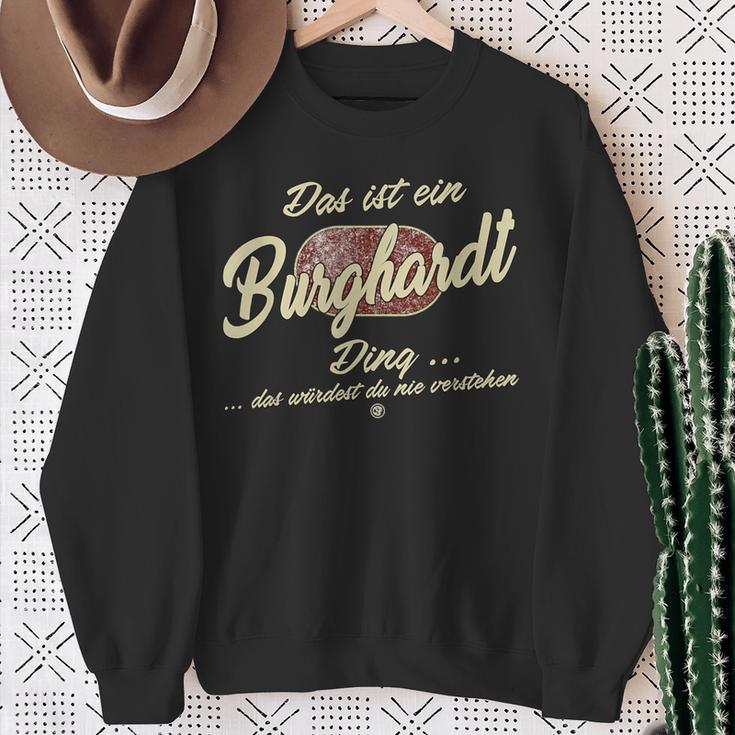 Das Ist Ein Burghardt Ding Lustiges Familie Burghardt Sweatshirt Geschenke für alte Frauen