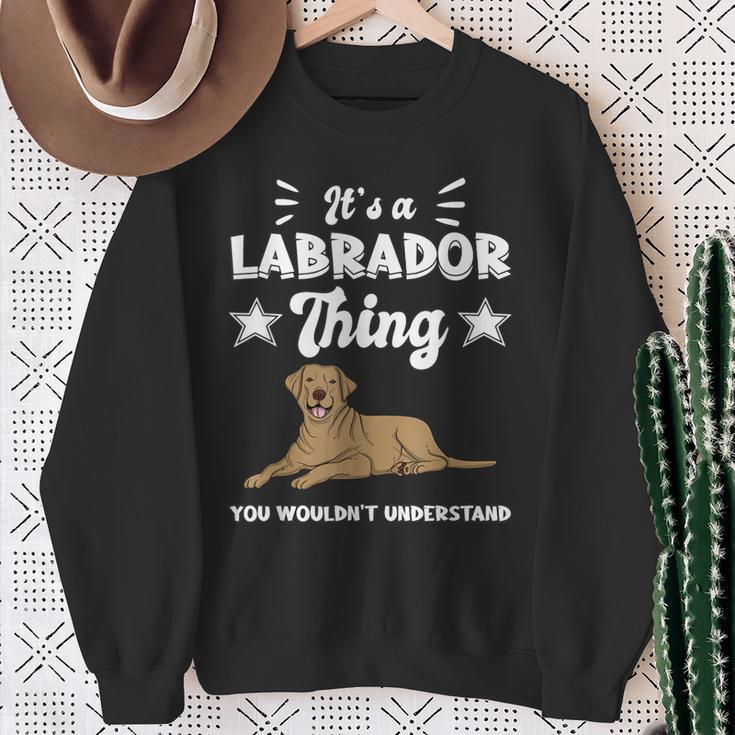 'Das Ist Ein Labrador Ding Labby Brown Labrador Sweatshirt Geschenke für alte Frauen