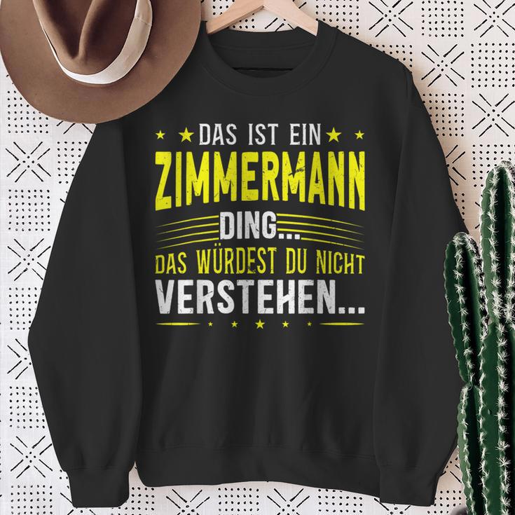 Das Ist Ein Zimmermann Ding Sweatshirt Geschenke für alte Frauen