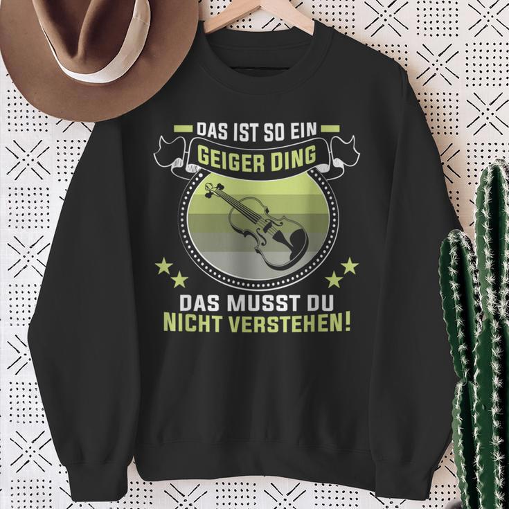 Das Ist So Ein Geiger Dingiolinist Geigenspieler Sweatshirt Geschenke für alte Frauen