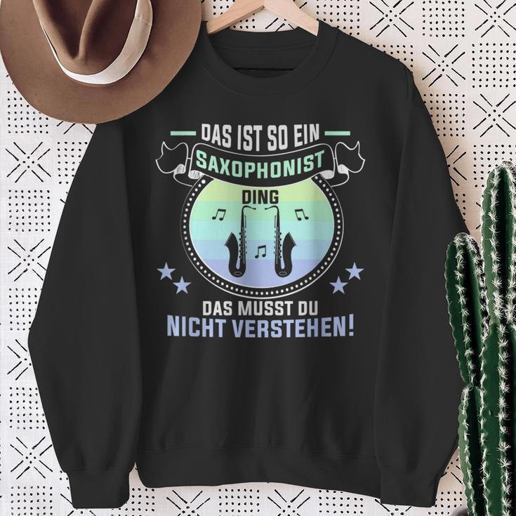 Das Ist So Ein Saxophonist Ding Saxophon Saxophonist Sweatshirt Geschenke für alte Frauen