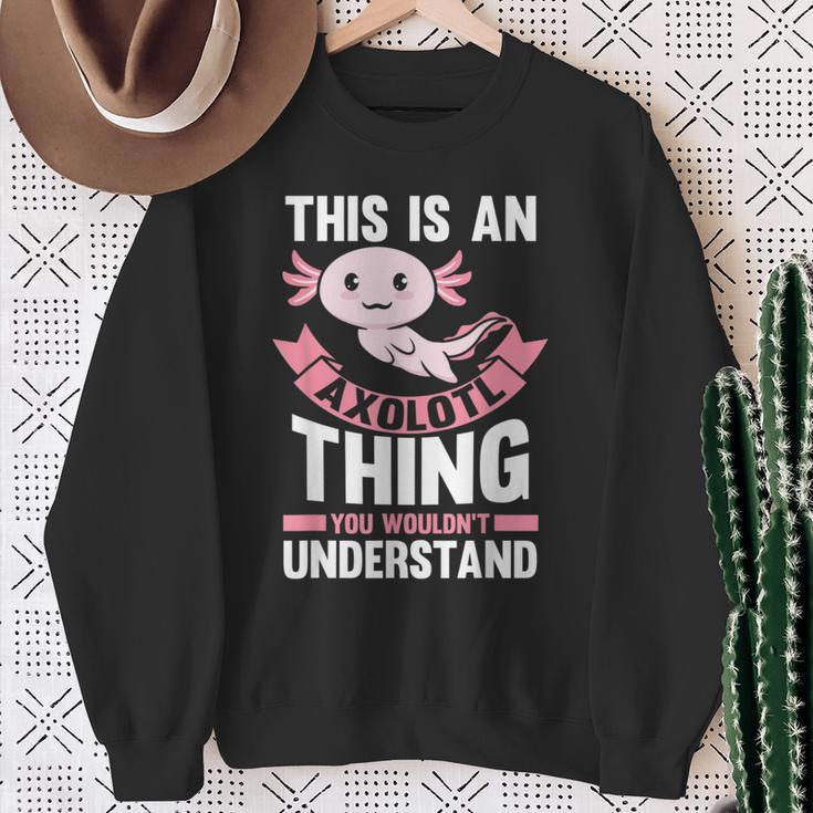 Dies Ist Ein Axolotl-Ding Axolotl Sweatshirt Geschenke für alte Frauen