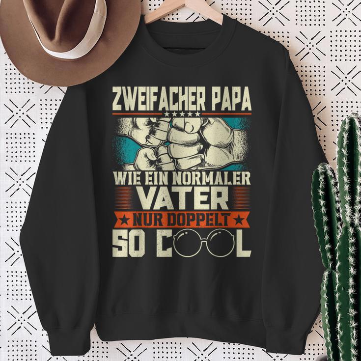 Double Father Papaon Zwei Kinder Sweatshirt Geschenke für alte Frauen