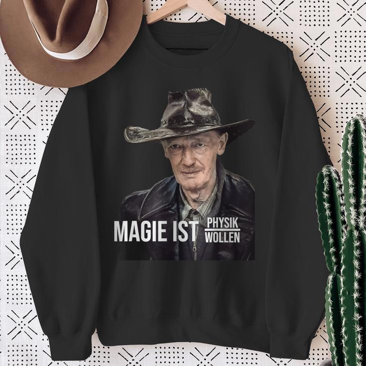 Dr Axel Stoll Magie Ist Physik Durch Wollen Sweatshirt Geschenke für alte Frauen