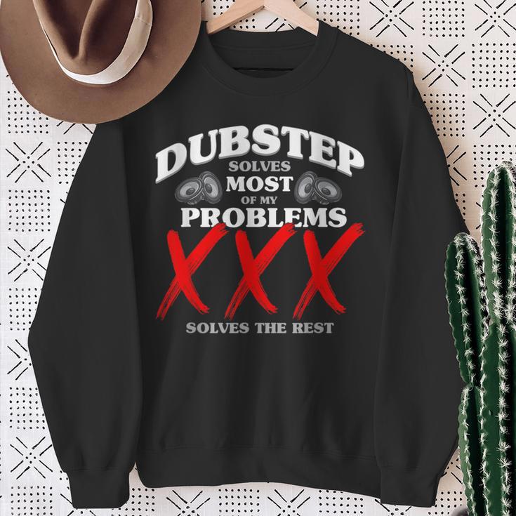 Dubstep Löst Die Msten Meiner Probleme Dubstep Sweatshirt Geschenke für alte Frauen