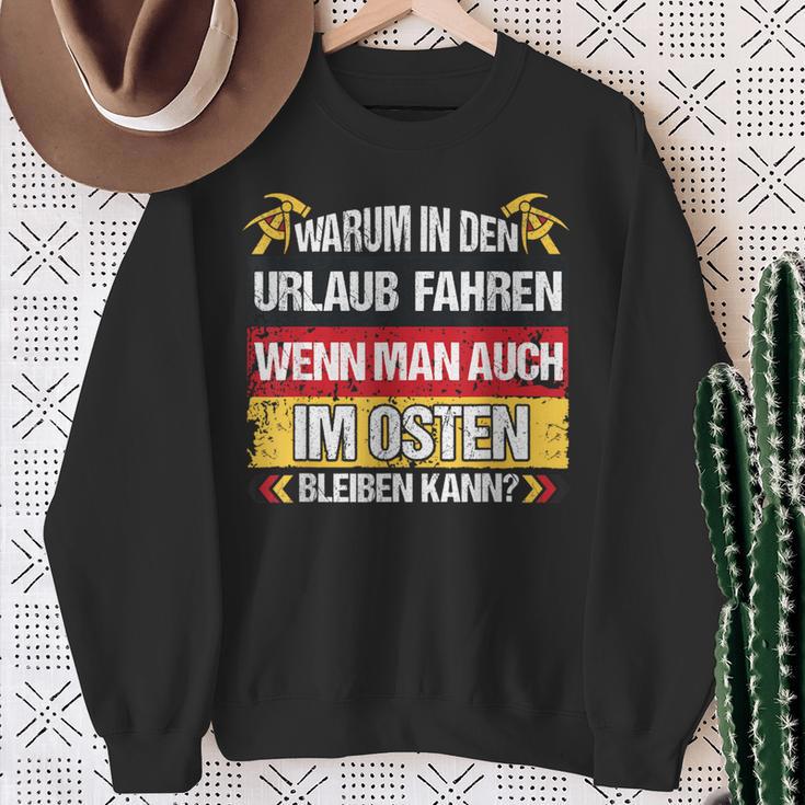 East Germany Ddr Warum In Den Urlaub Fahren Sweatshirt Geschenke für alte Frauen