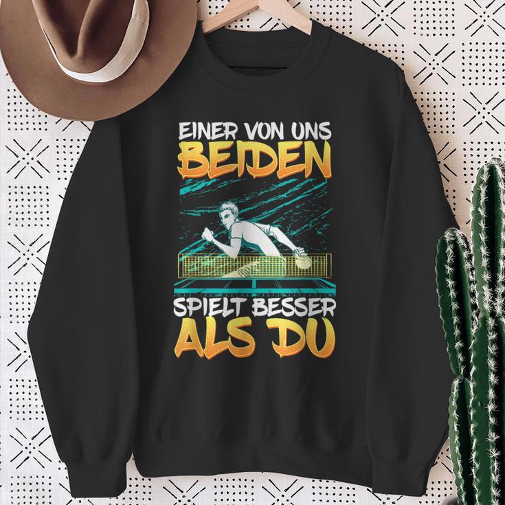 Einon Uns Beiden Spielt Besser Als Du Tischten German Sweatshirt Geschenke für alte Frauen