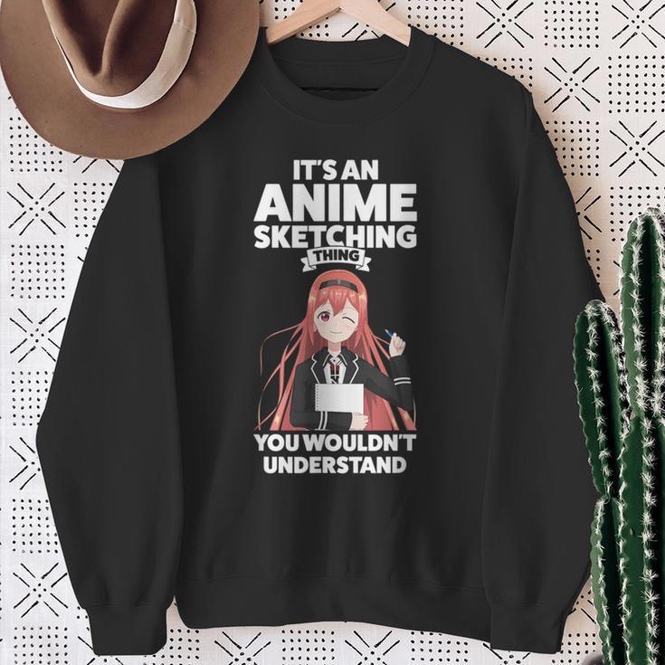 Es Ist Ein Anime-Sketching Ding Anime Merch Sweatshirt Geschenke für alte Frauen