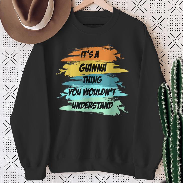 Es Ist Ein Gianna-Ding Lustiger Neuheit-Benutzerdefinierter Sweatshirt Geschenke für alte Frauen