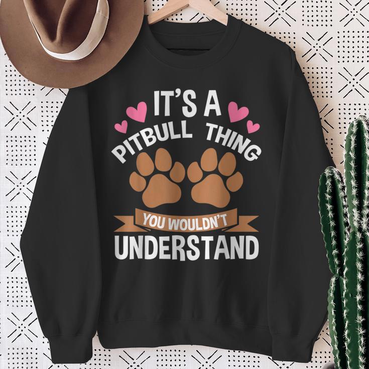 Es Ist Ein Pitbull-Ding Pitbull Sweatshirt Geschenke für alte Frauen