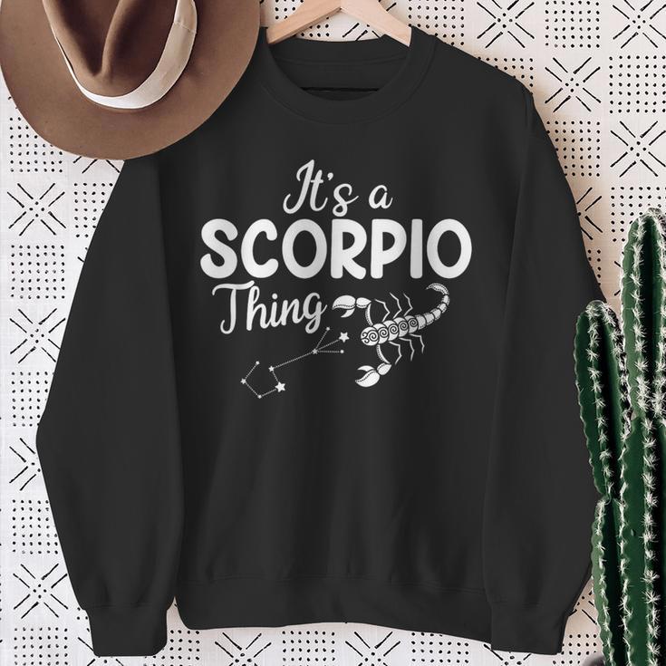 Es Ist Ein Skorpion Ding Sternzeichen Astrologie Sweatshirt Geschenke für alte Frauen