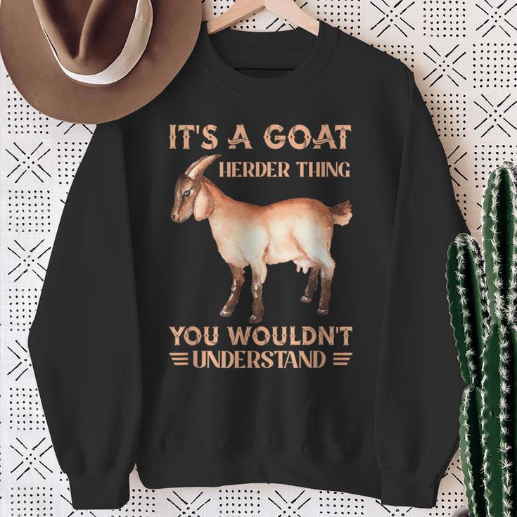 Es Ist Ein Ziegenhirten-Ding Ziegen Farmer Pet Sweatshirt Geschenke für alte Frauen