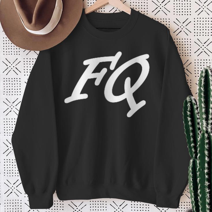 Fq Initials First Name F Surname Q All Names With F Sweatshirt Geschenke für alte Frauen