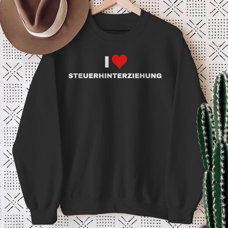 Ich Liebe Steuerhinterziehung Sweatshirt Geschenke für alte Frauen