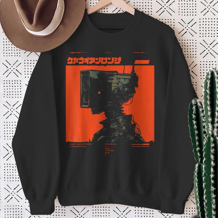 Futuristic Techwear Japanese Cyberpunk Harajuku Horror Punk Sweatshirt Geschenke für alte Frauen