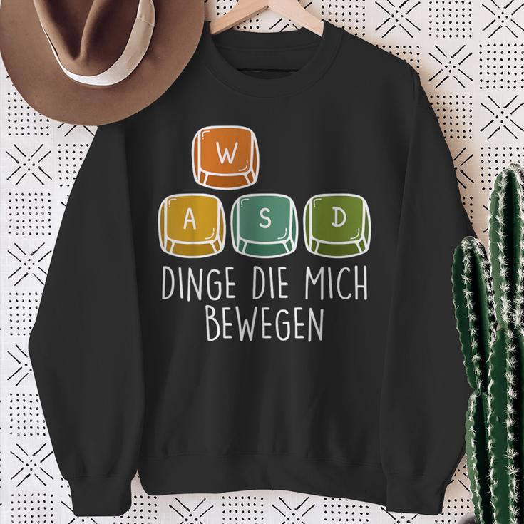 Gamer Dinge Die Mich Bewegen Game Consoleideo Game Sweatshirt Geschenke für alte Frauen