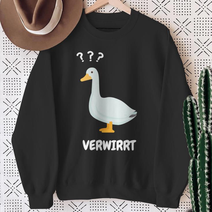 Ganserwirrt Lustiges Gänse Goose Meme Wortspiel Sweatshirt Geschenke für alte Frauen