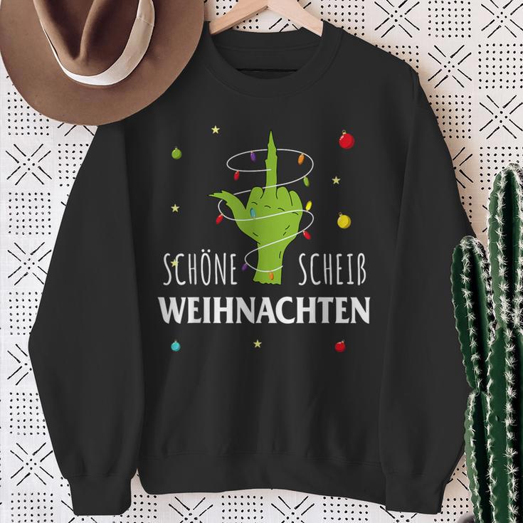 Grumpy Schöne Scheiß Weihnachten Xmas Hate Bad Mood Christmas Sweatshirt Geschenke für alte Frauen