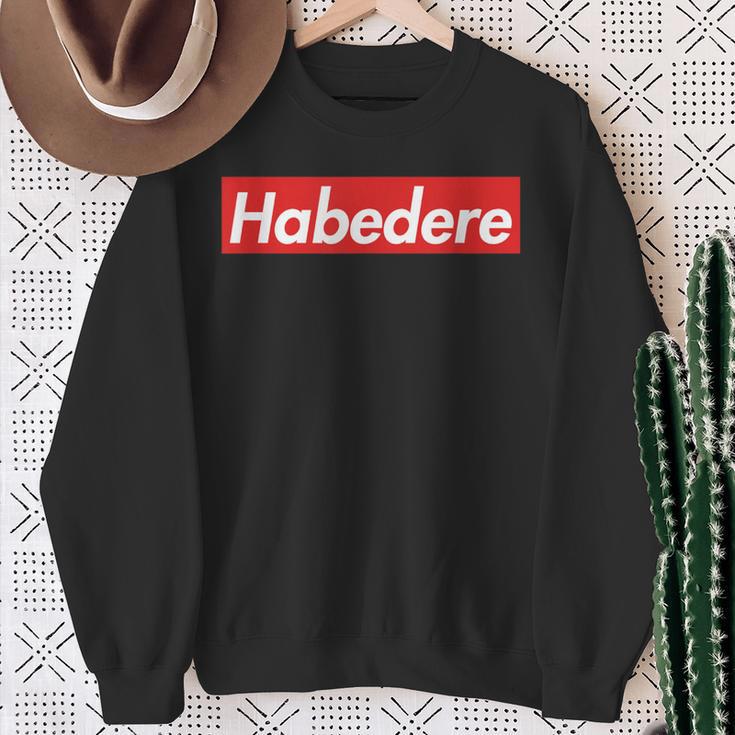 Habedere Red Box Logo Habe Die Ehre Bavarian Sweatshirt Geschenke für alte Frauen