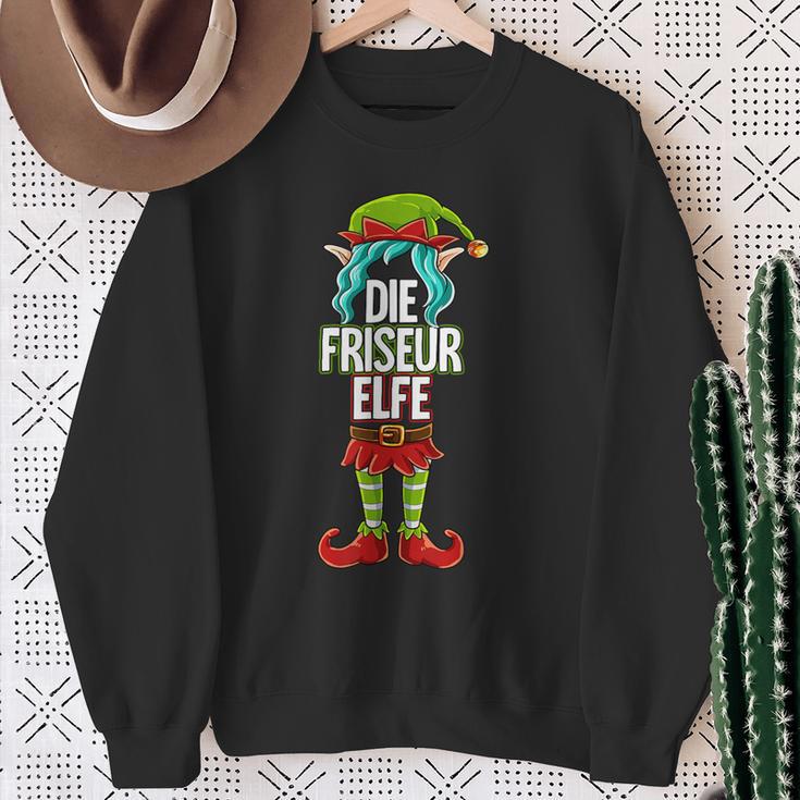 Hairdresser Elf Partner Look Christmas Sweatshirt Geschenke für alte Frauen