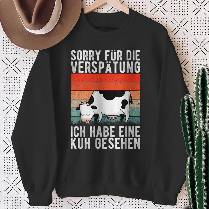 Ich Habe Eine Kuh Seen Sweatshirt Geschenke für alte Frauen