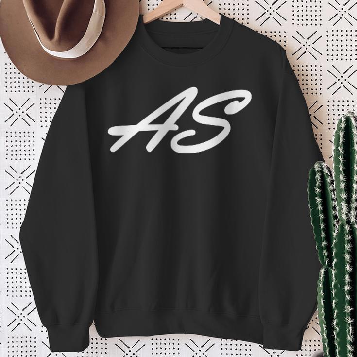 As Initials First Name A Last Name S All Names With A Sweatshirt Geschenke für alte Frauen