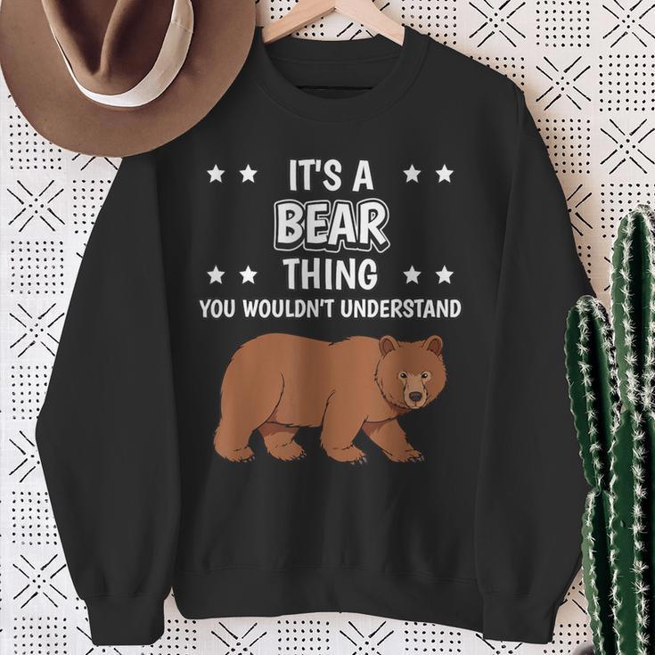 Ist So Ein Bär Ding Lustiger Spruch Bären Sweatshirt Geschenke für alte Frauen