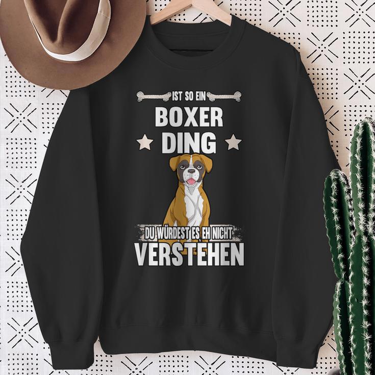 Ist So Ein Boxer Ding Hund Saying Sweatshirt Geschenke für alte Frauen