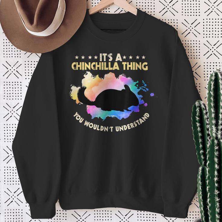 Ist So Ein Chinchilla Ding Sachen Chinchilla Sweatshirt Geschenke für alte Frauen