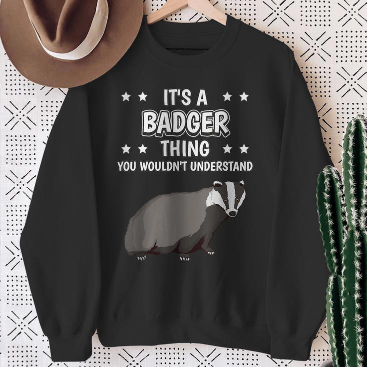 Ist So Ein Dachs Ding Saying Badger Sweatshirt Geschenke für alte Frauen