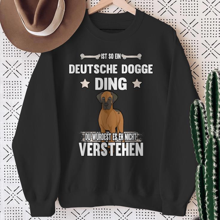 Ist So Ein Deutsche Dogge Ding Ist So Ein Deutsche Sweatshirt Geschenke für alte Frauen