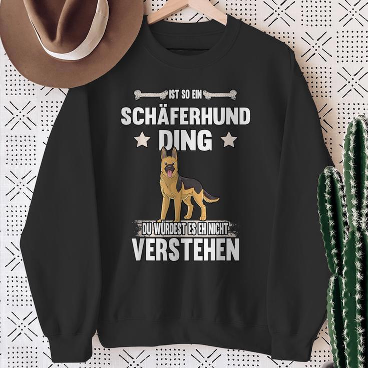 Ist So Ein Deutscher Shepherd Ding Dog S Sweatshirt Geschenke für alte Frauen