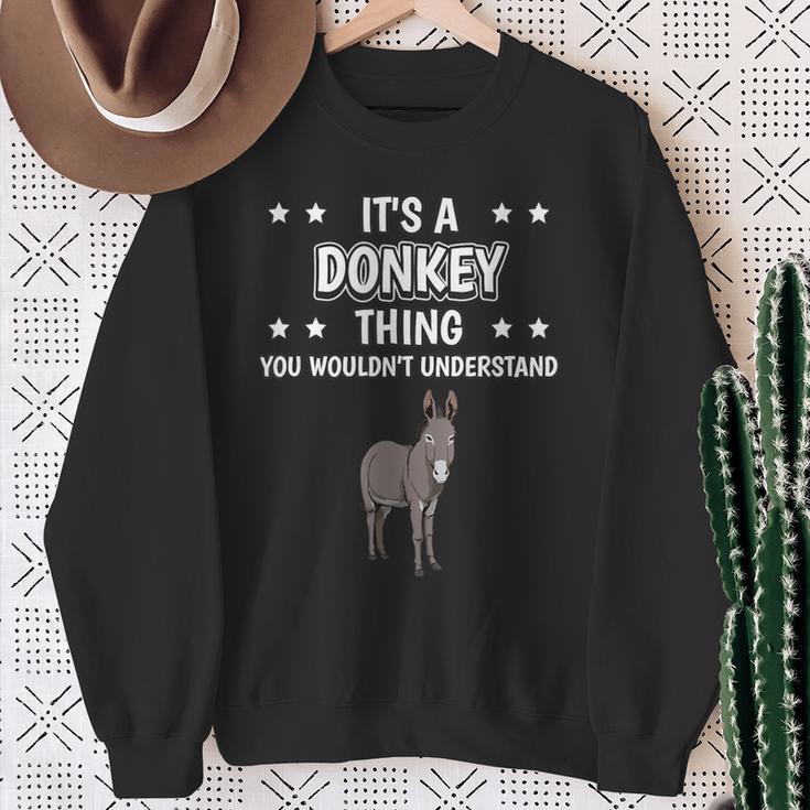 Ist So Ein Esel Ding Lustiger Spruch Esel Sweatshirt Geschenke für alte Frauen