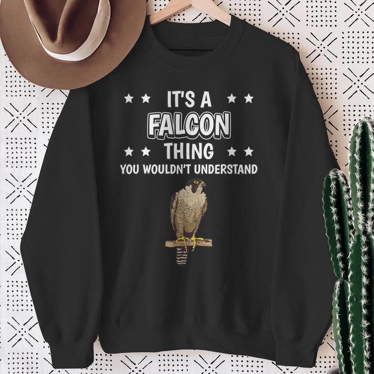 Ist So Ein Falke Ding Saying Falken S Sweatshirt Geschenke für alte Frauen