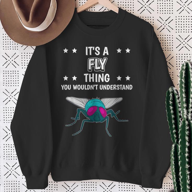 Ist So Ein Fliege Ding Lustiger Spruch Fliegen Sweatshirt Geschenke für alte Frauen