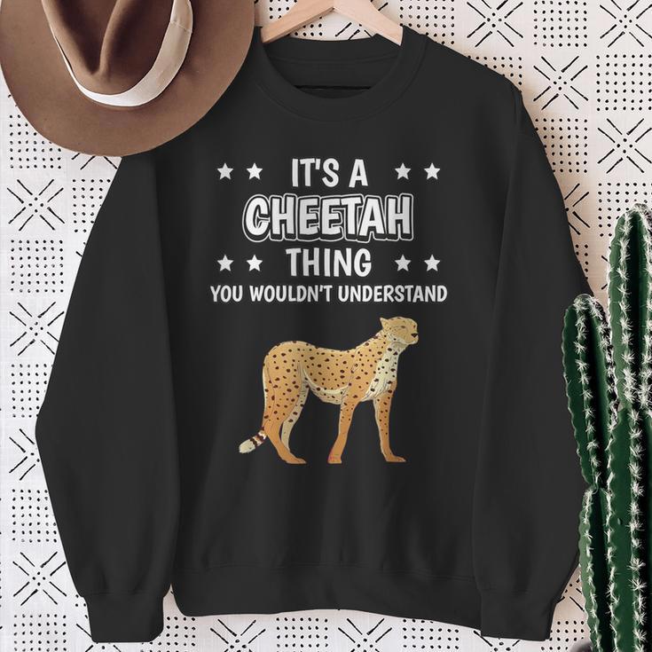 Ist So Ein Gepard Ding Lustiger Spruch Geparden Sweatshirt Geschenke für alte Frauen