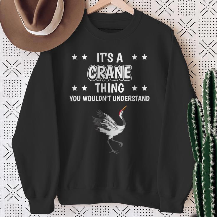 Ist So Ein Kranich Ding Saying Kraniche Sweatshirt Geschenke für alte Frauen