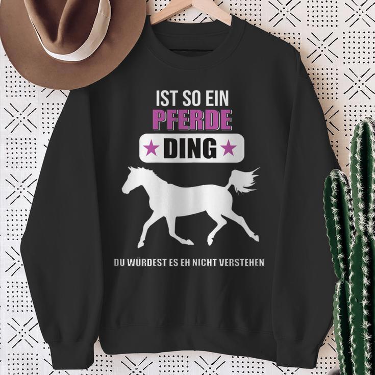 Ist So Ein Pferde Ding Pferde Sweatshirt Geschenke für alte Frauen