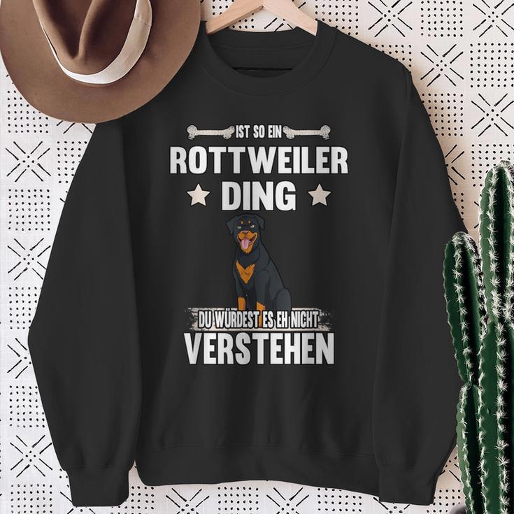 Ist So Ein Rottweiler Ding Hund Saying Sweatshirt Geschenke für alte Frauen