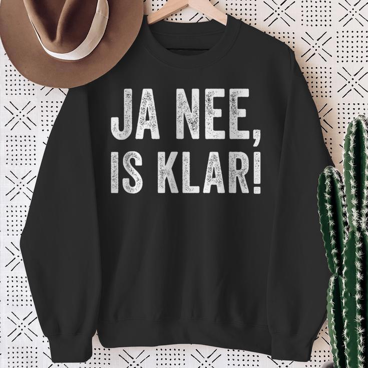 Ja Nee Is Klar Weiß Ich Spott Sarcasmus Sweatshirt Geschenke für alte Frauen