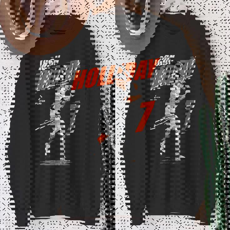 Jackson Holiday Baltimore Baseball Players Mlbhol3001 Sweatshirt Gifts for Old Women