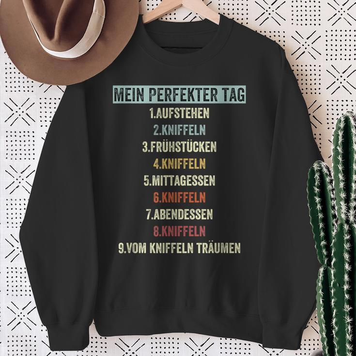 Kniffelintage Text For Cube Fans Mein Perfekt Tag Sweatshirt Geschenke für alte Frauen